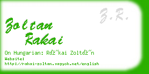 zoltan rakai business card